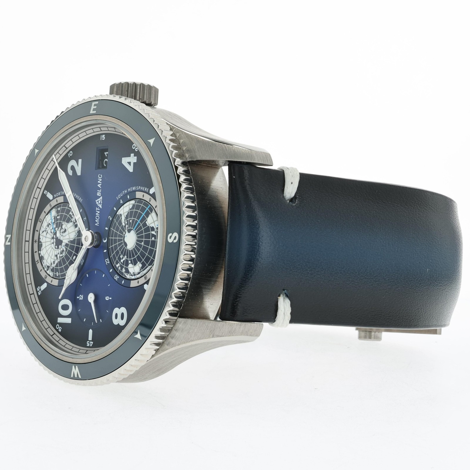 Montblanc 1858 Geosphere 42MM Titanium Blue Dial Automatic 125565