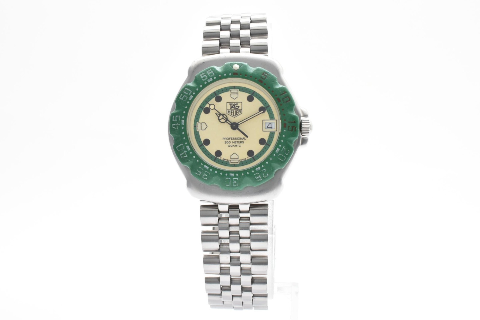 Vintage [N MINT /Case] Tag Heuer Formula 1 372.513 Green 35mm Men’s Watch JAPAN
