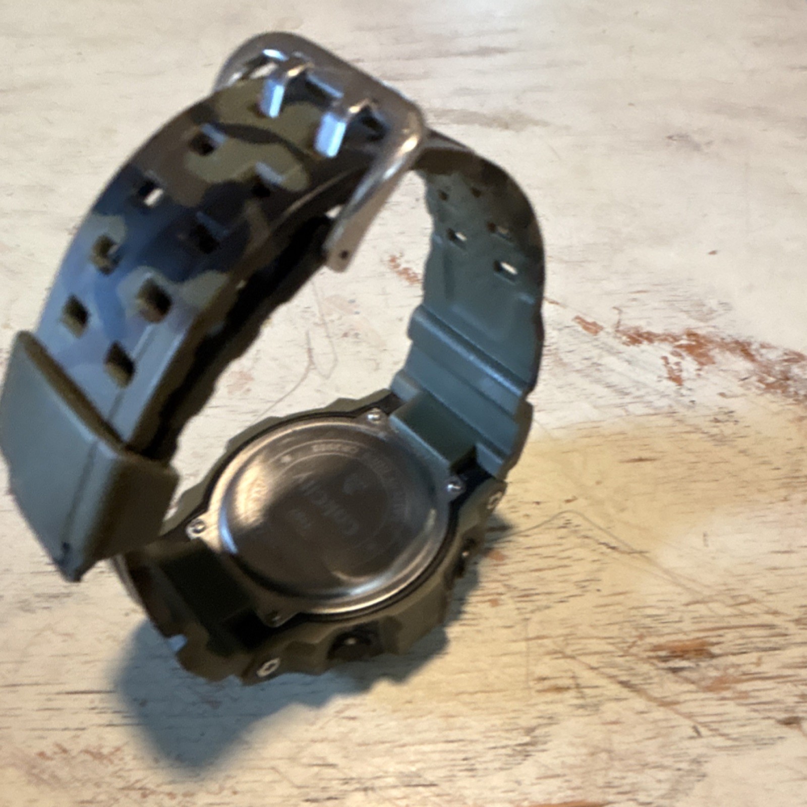 CakCity Camouflage Digital Quartz Sports Watch 50m Alarm Resin Strap