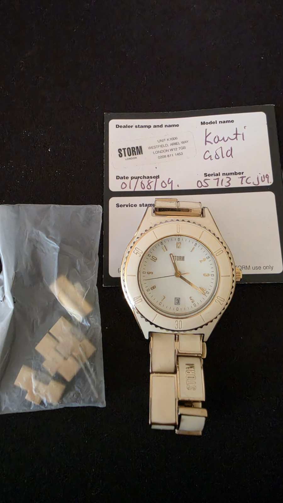 Storm Kanti Ladies Watch Gold Tone