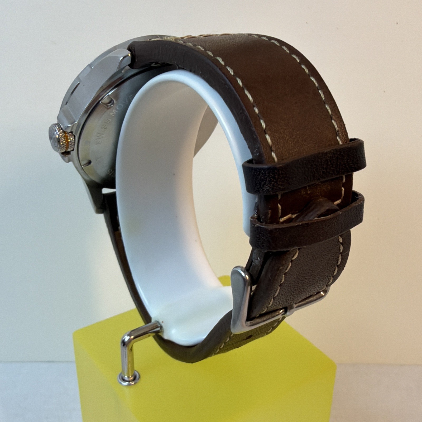 Axwell Blazer Leather Strap Watch – Brown/Navy + Additional Blue Leather Strap!!