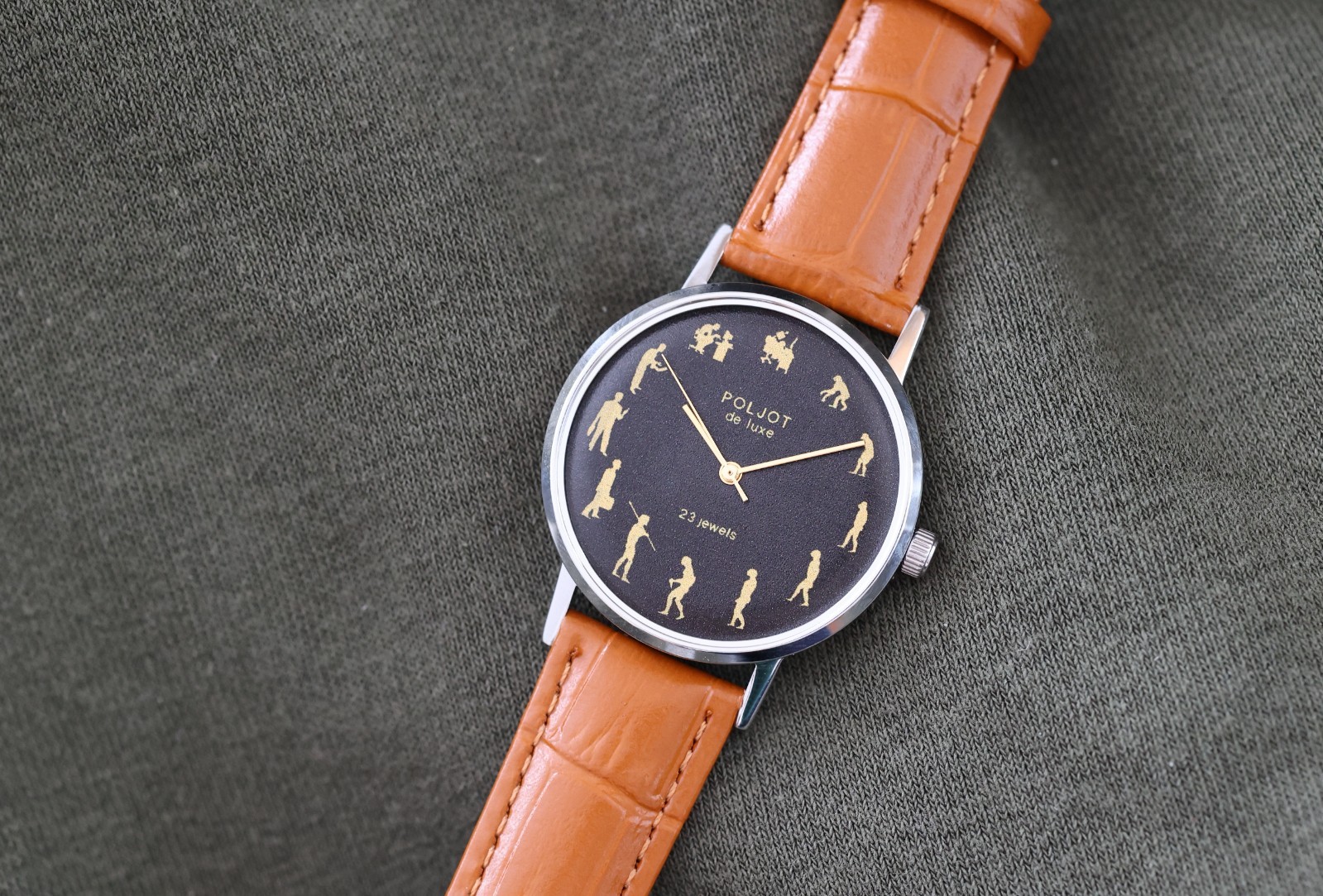Soviet Watch Poljot De Luxe “Human Evolution”. Ultra Slim Movements Cal. 2209