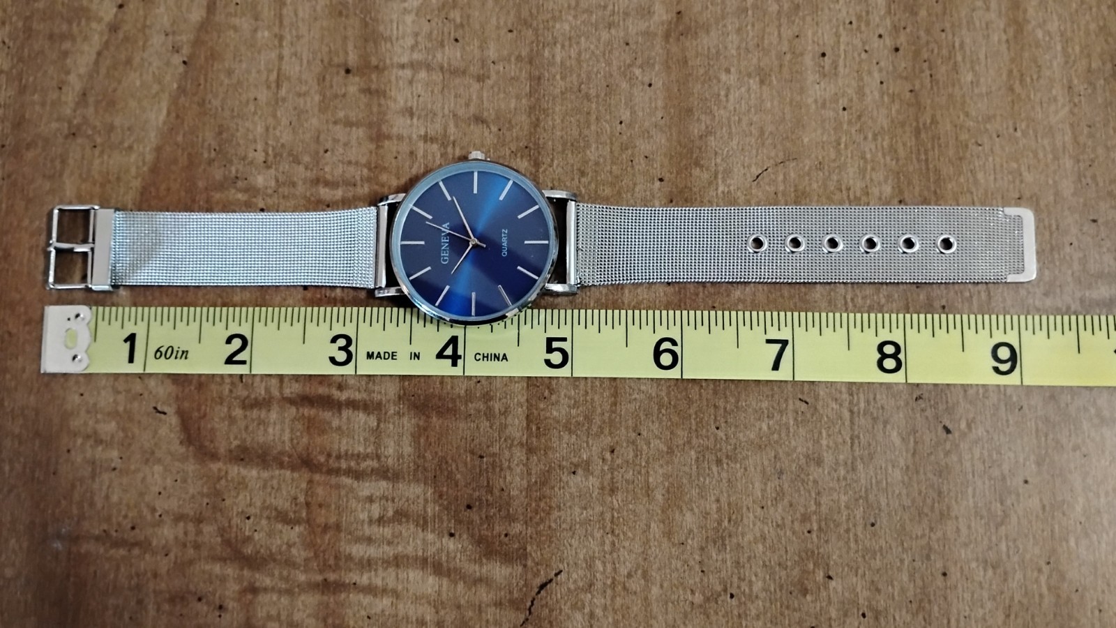 Men’s GENEVA Quartz Dress Watch Brand New with Silvertone Mesh Band