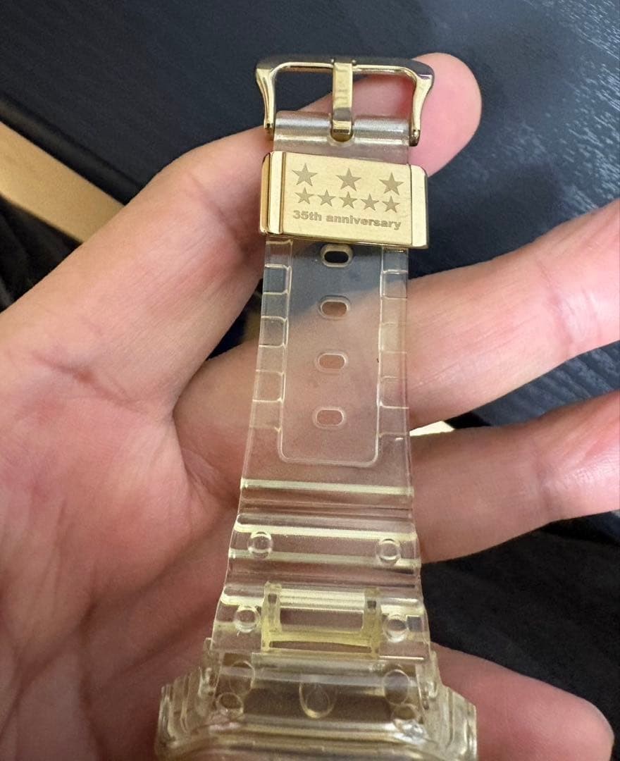 CASIO G-SHOCK DW-5600 Clear Gold Skeleton Rare Collab Watch