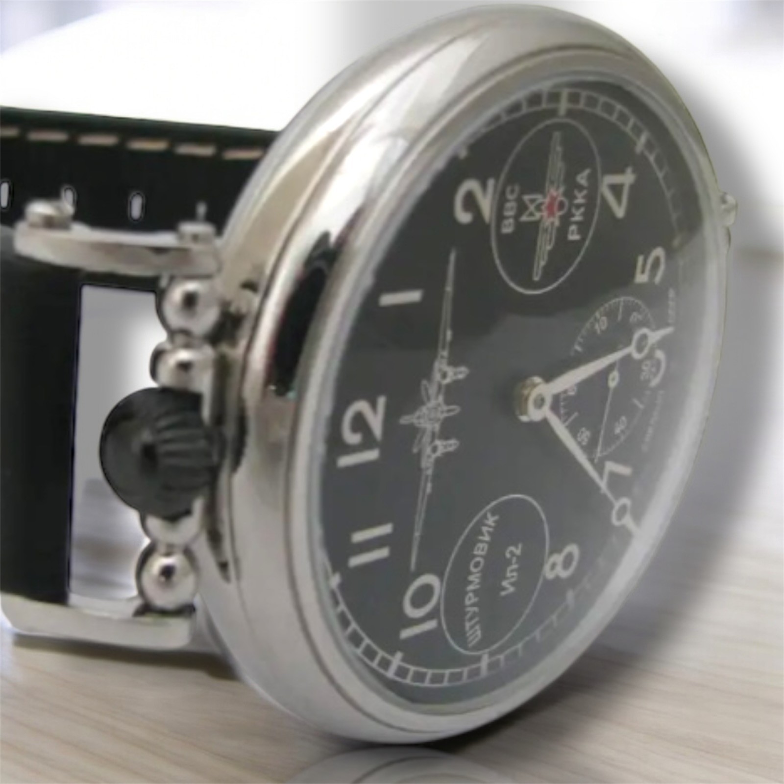 Vintage Watch Mechanical Wrist Molniya Pilot Men’s USSR Molnja Aviation Russian.