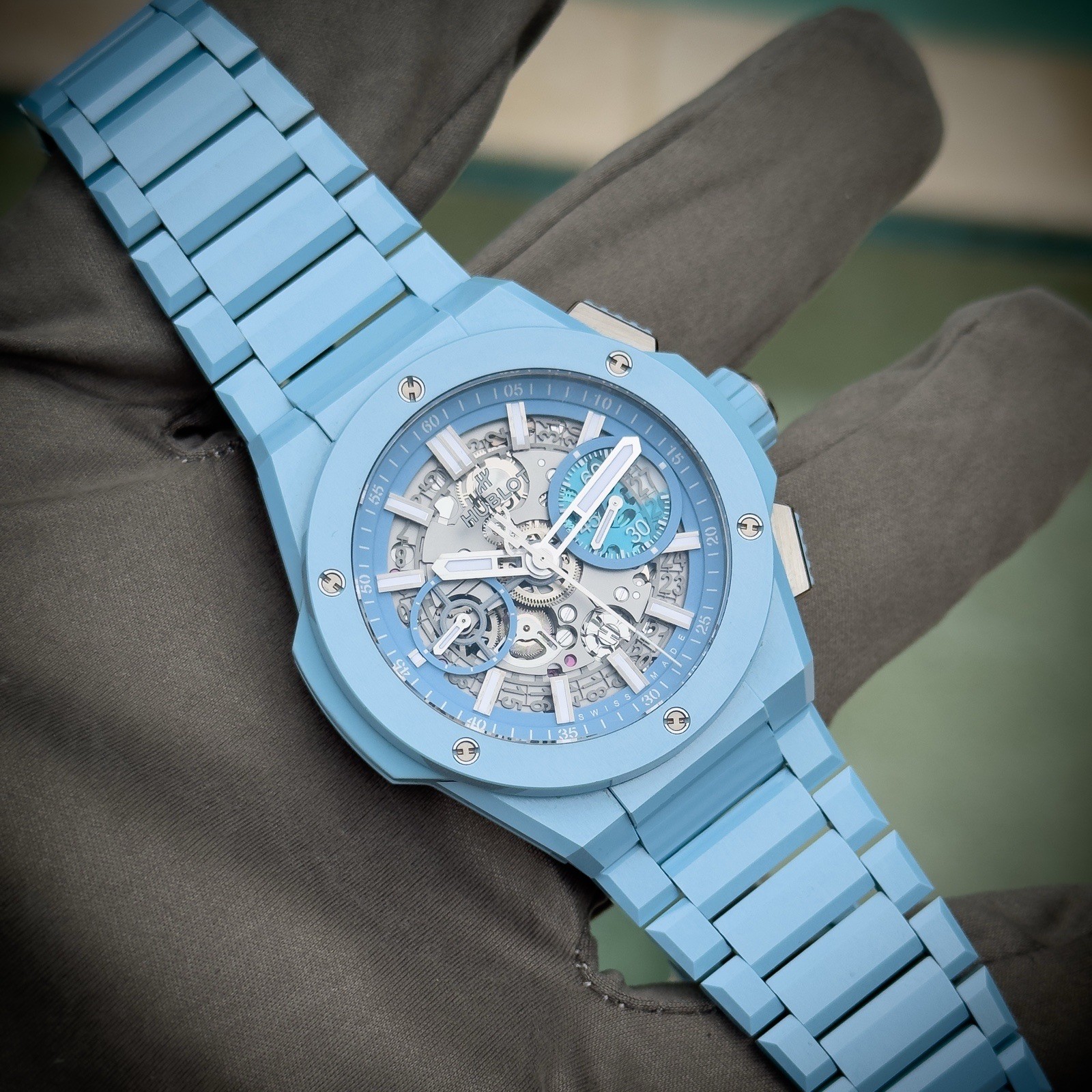 Hublot Big Bang Integrated Sky Blue Ceramic – Limited Edition 451.EX.5120.EX