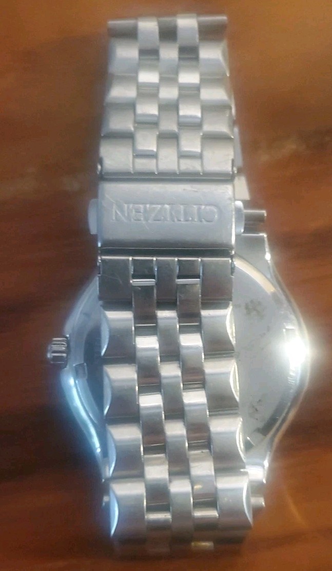 Citizen Men’s Watch Eco-Drive WR 100 Day/Date Grey Dial 36mm Works Well