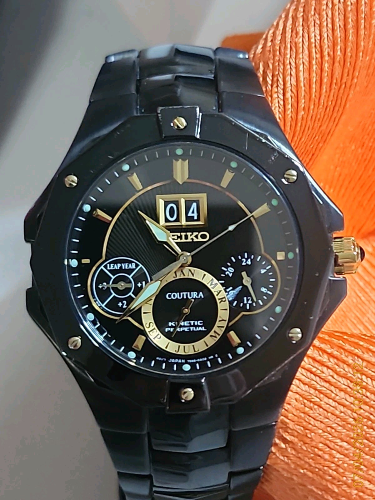 Seiko Coutura Men’s Black Watch – SNP017 – Read Description!