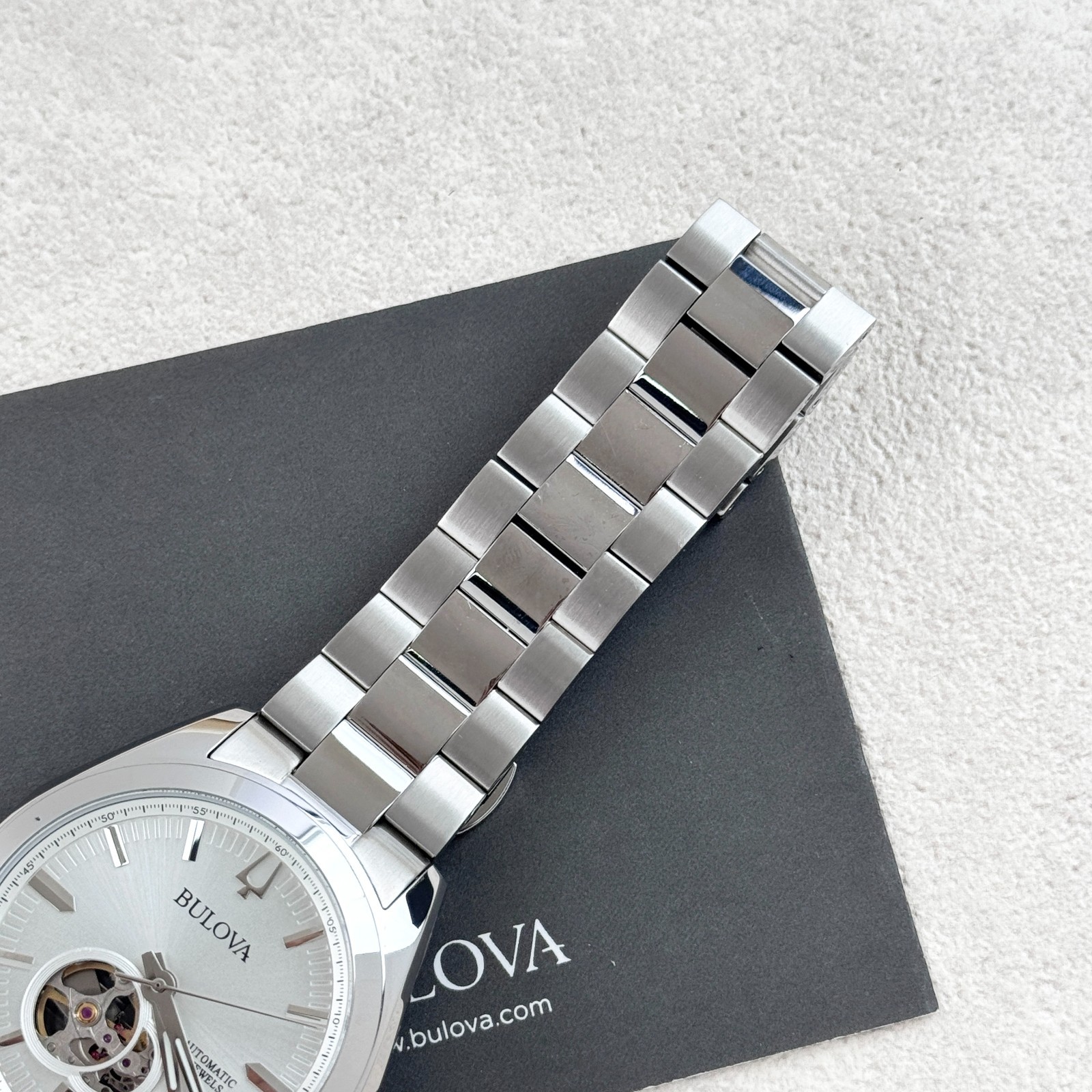 Bulova Surveyor Automatic Silver Dial Stainless Steel Men’s Watch 96A274