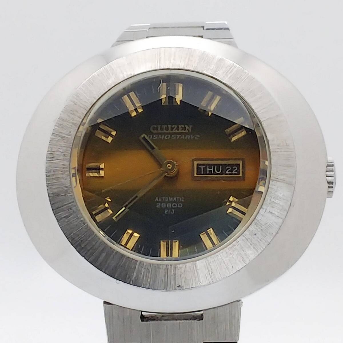 1181 Citizen Cosmostar V2 21 jewels automatic winding 4 661871 day date brown di