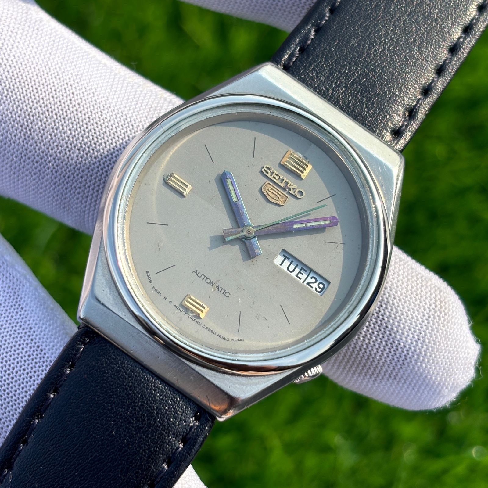 Vintage Seiko 5 Dress Formal Automatic Japan Made Men’s Watch 6309-8830