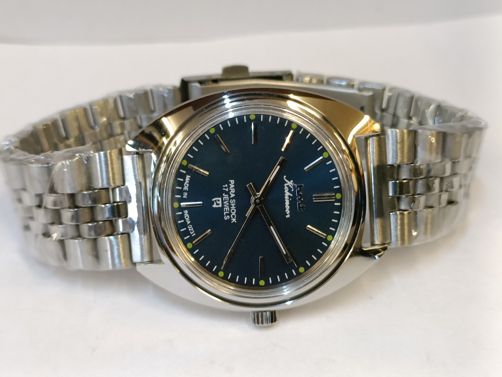 REFURBISHED HMT KOHINOOR 17J WINDING BLUE DIAL 0231 INDIA MEN’S WORKING