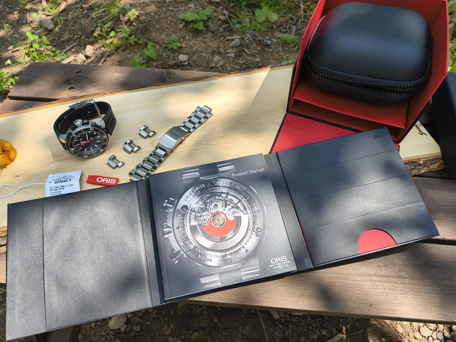 Full Set! Oris Titanium Prodiver Date 1000m – 7682
