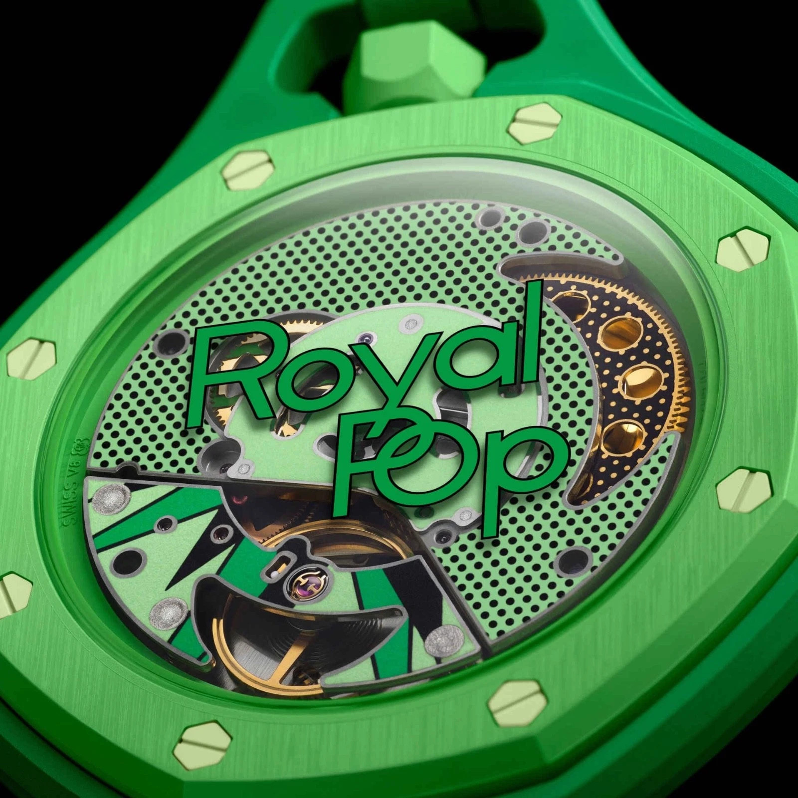 Swatch × Baupers Royal Pop Green Eight-Color Green Mechanical Watch