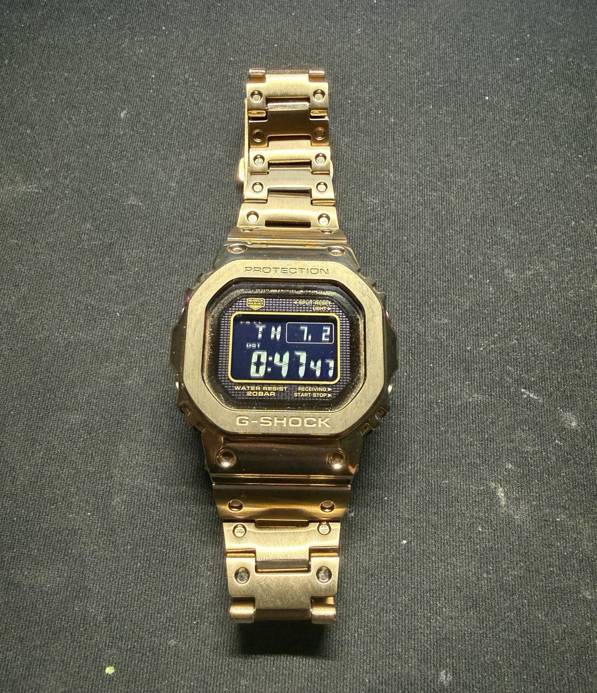 Casio G-SHOCK GMW-B5000 Solar Digital Gold Watch