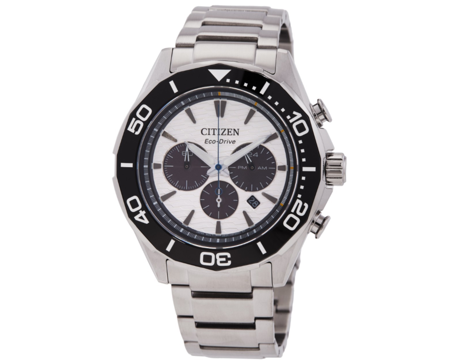 Citizen Men’s Endeavor Chronograph Quartz White Dial Watch – CA4730-59A NEW