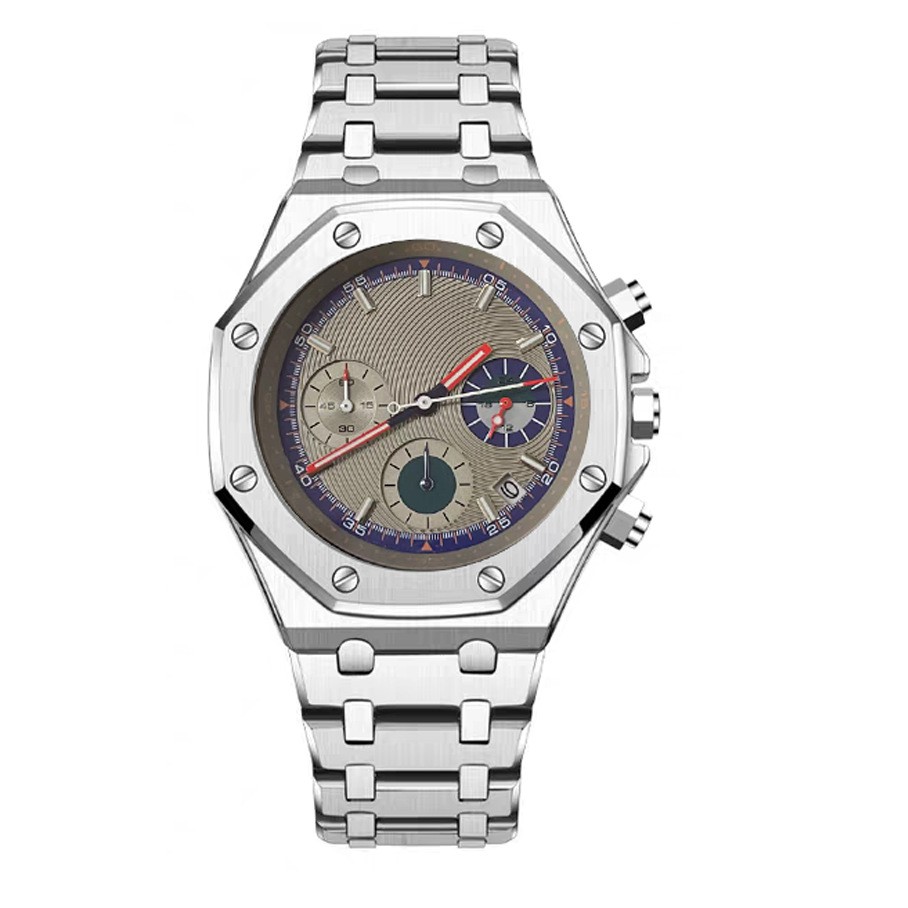 Large Dial Multifunctional Men’s Quartz Watch High-End Light Luxury Waterproof