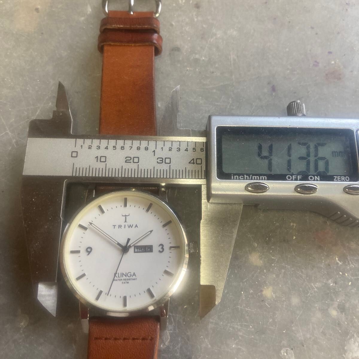 TRIWA Authentic KLINGA Men Quartz Day Date Dress Watch 5 ATM Sweden 20mm