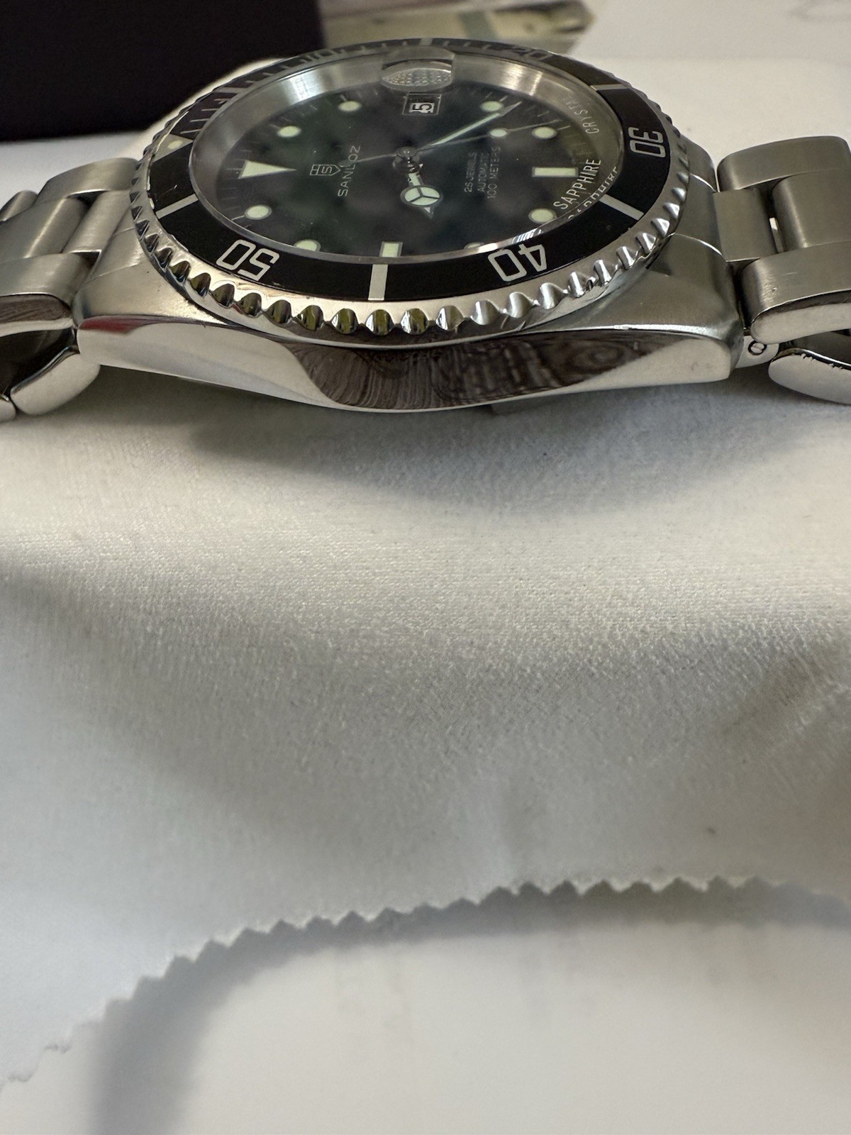 Sandoz Mechanical Automatic Divers Watch With Box And Papers! EXCELLENT