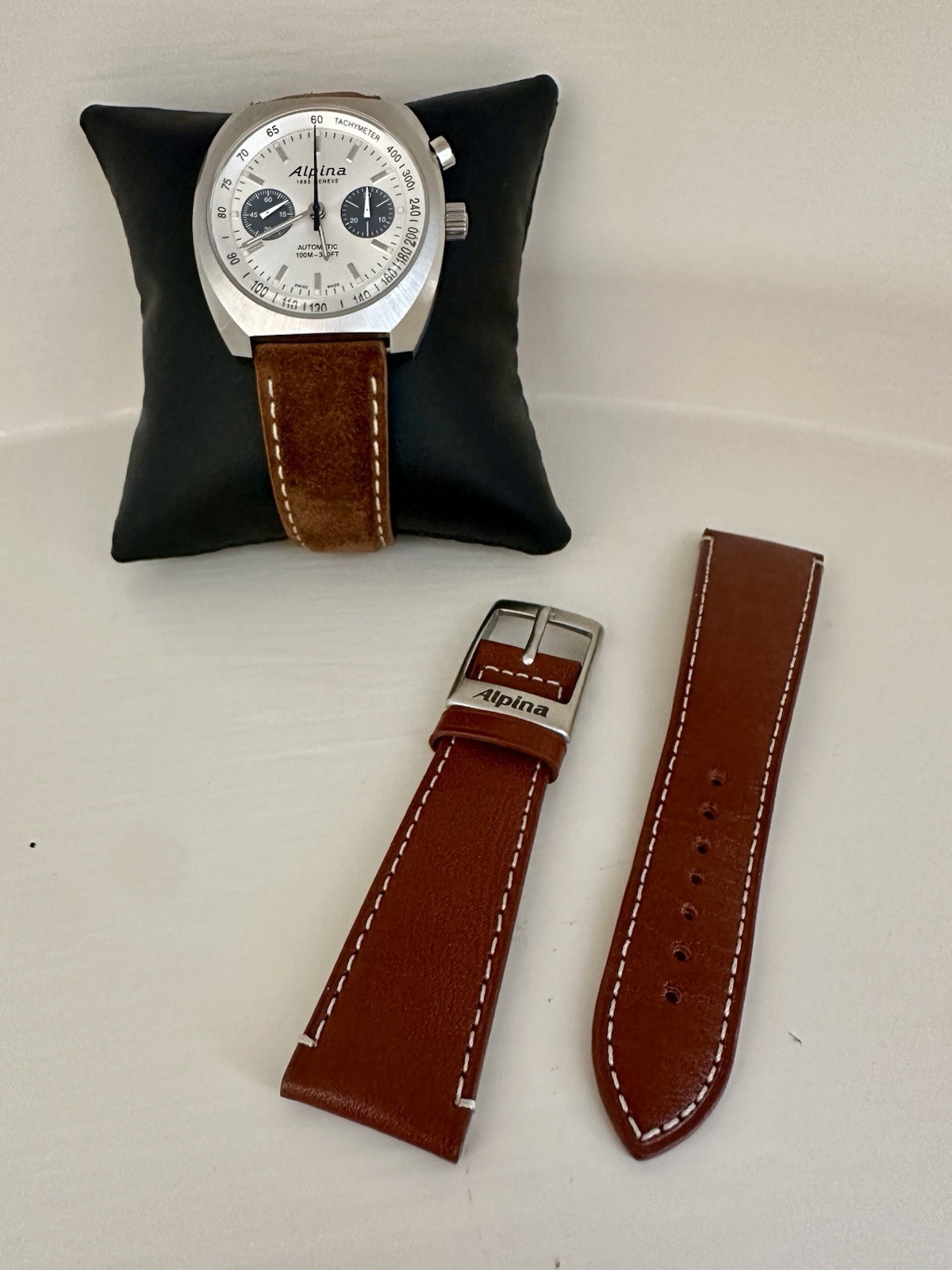 Alpina Startimer Pilot Heritage Men’s Chrono Watch AL-727SS4H6, Stainless