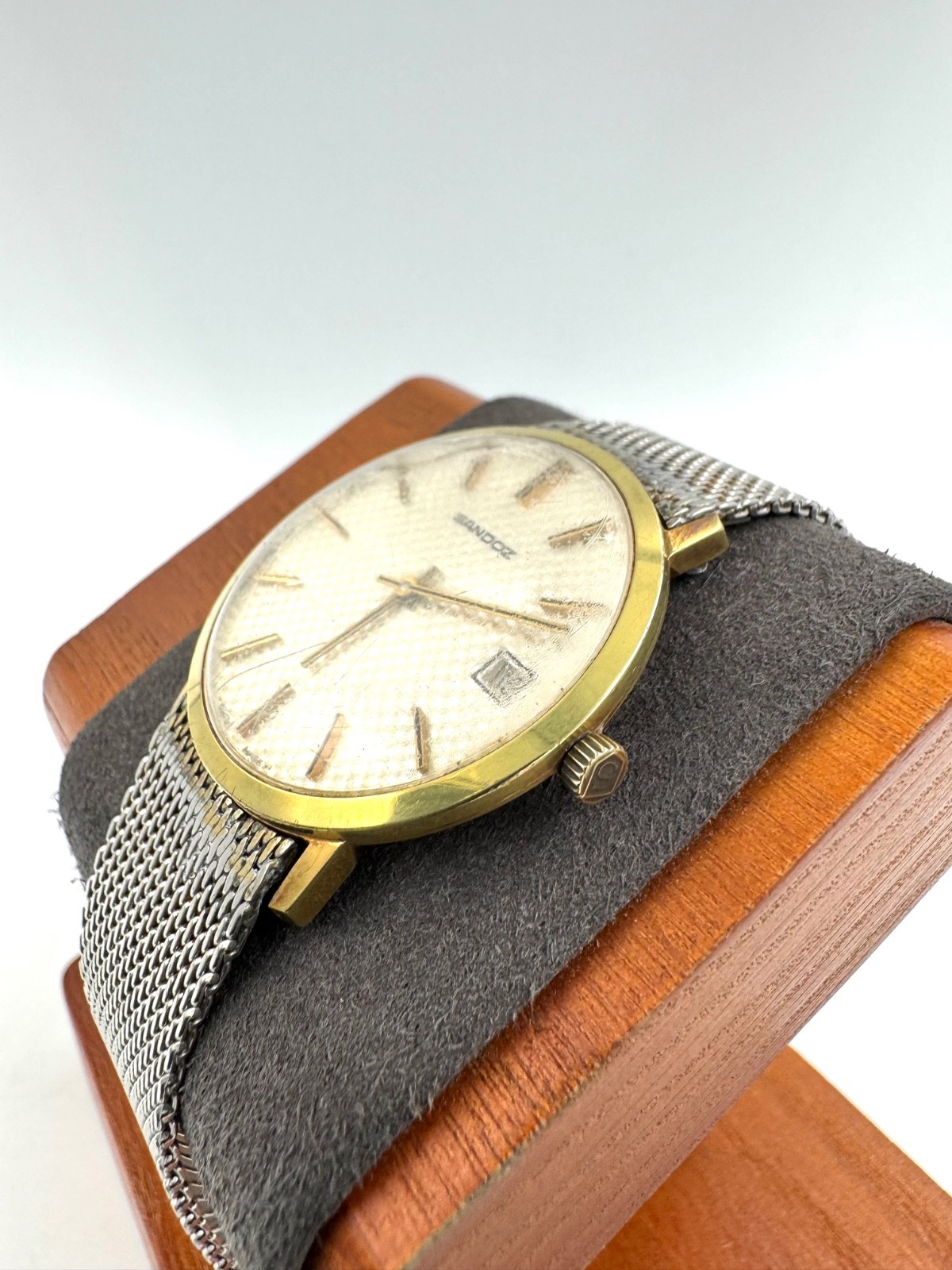 vintage sandoz 32mm Men Manual Watch Working 554Y-66-4 f2186