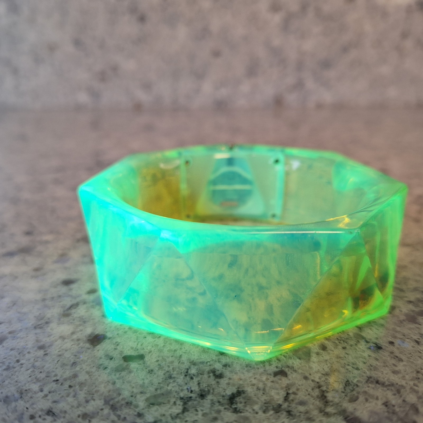 Nixon The Tribella Watch Clear Lime Polycarbonate Japanese Quartz Glows