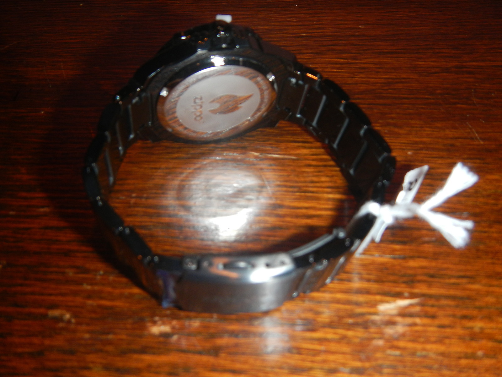 Zippo Black Face PVD Stainless Band Dress Watch 45014 *NEW*