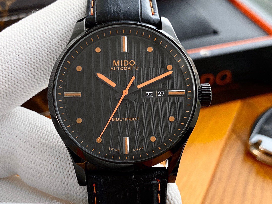 MIDO Multifort Chronometer Caliber 80 Automatic Watch 40mm Leather Strap