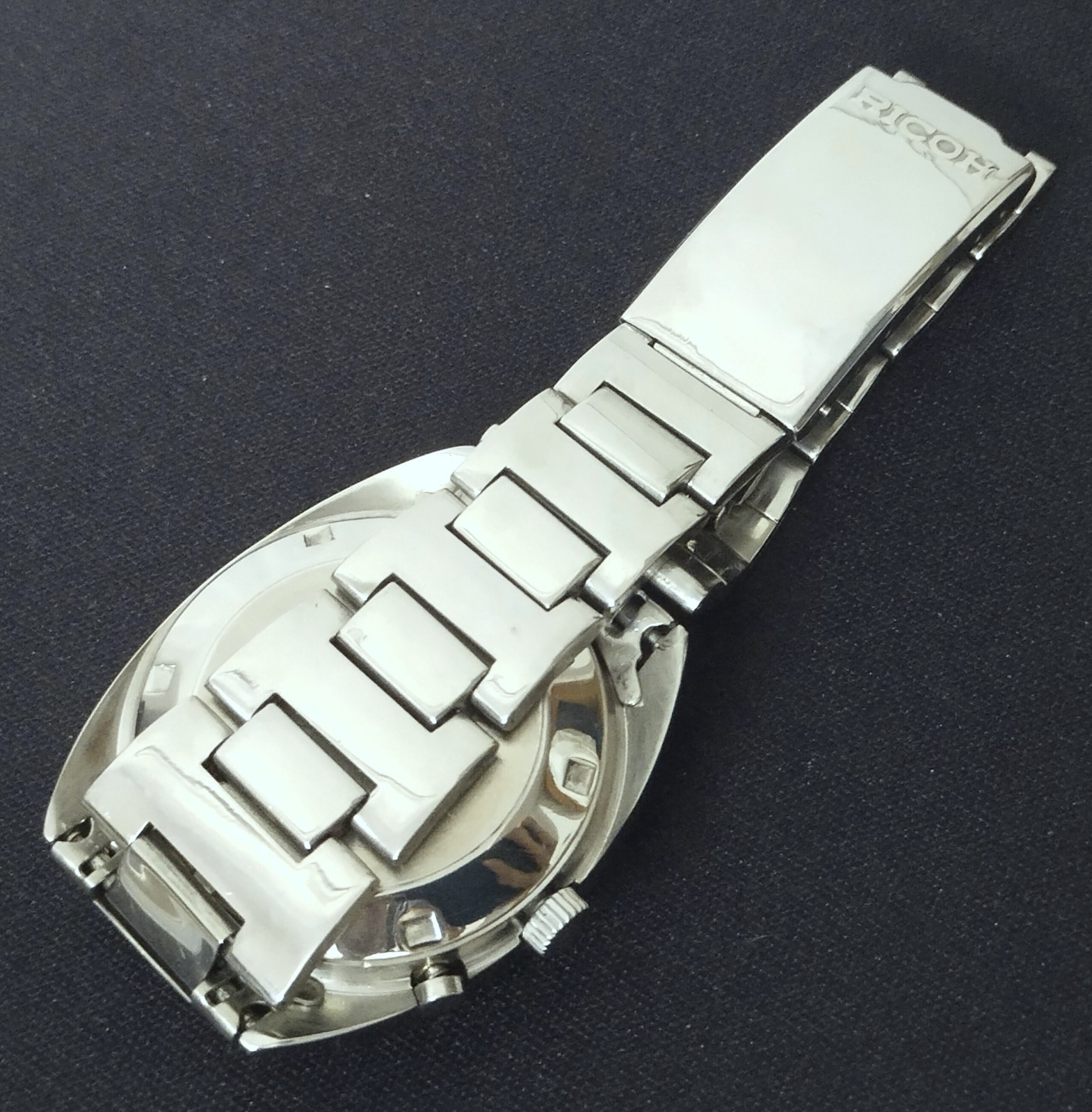 Vintage RICOH Automatic 909 Men’s Watch Black Dial Free Shipping