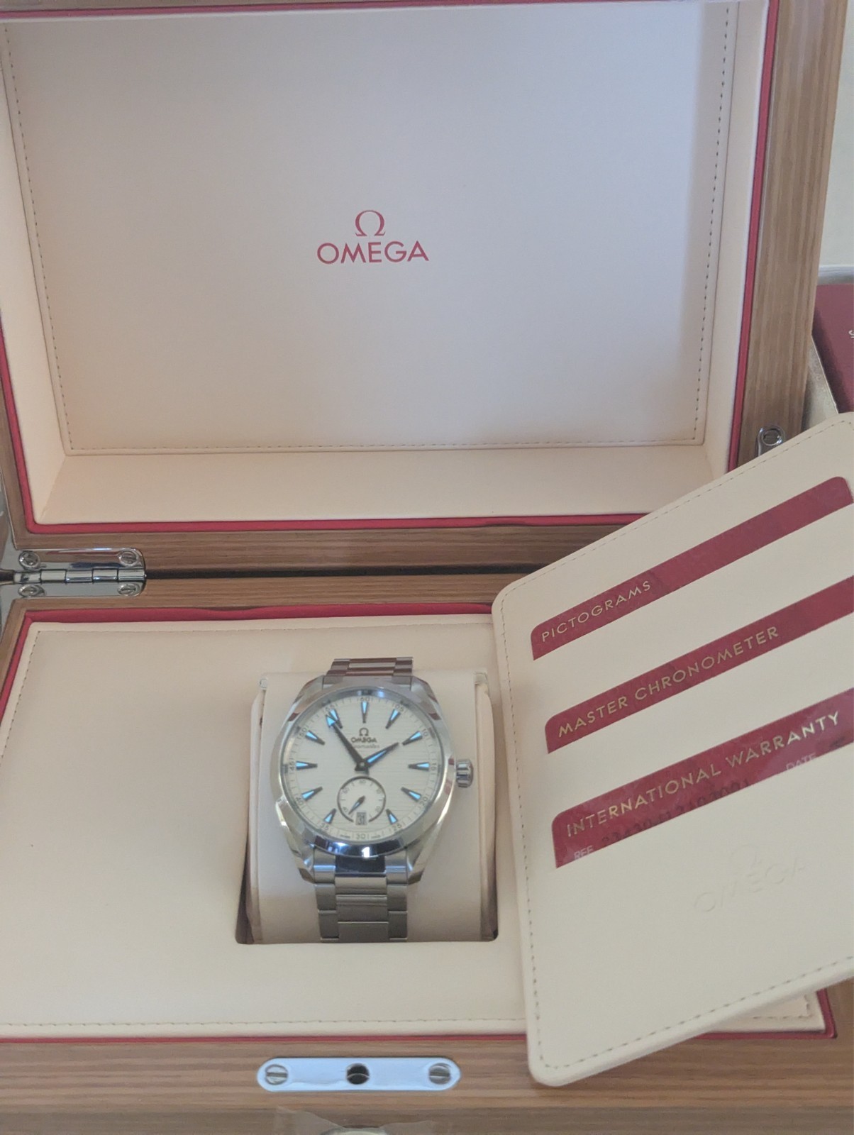 NEW Omega Seamaster Aqua Terra Small Seconds Silver Dial 220.10.41.21.02.002