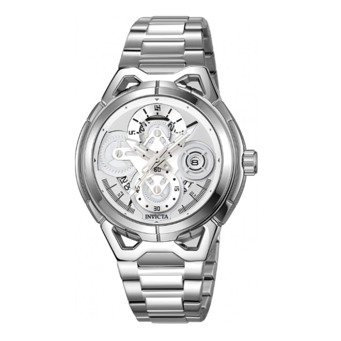 Invicta S1 Rally (79011) 44mm Men’s Quartz Watch – Silver Stainless Steel – NEW