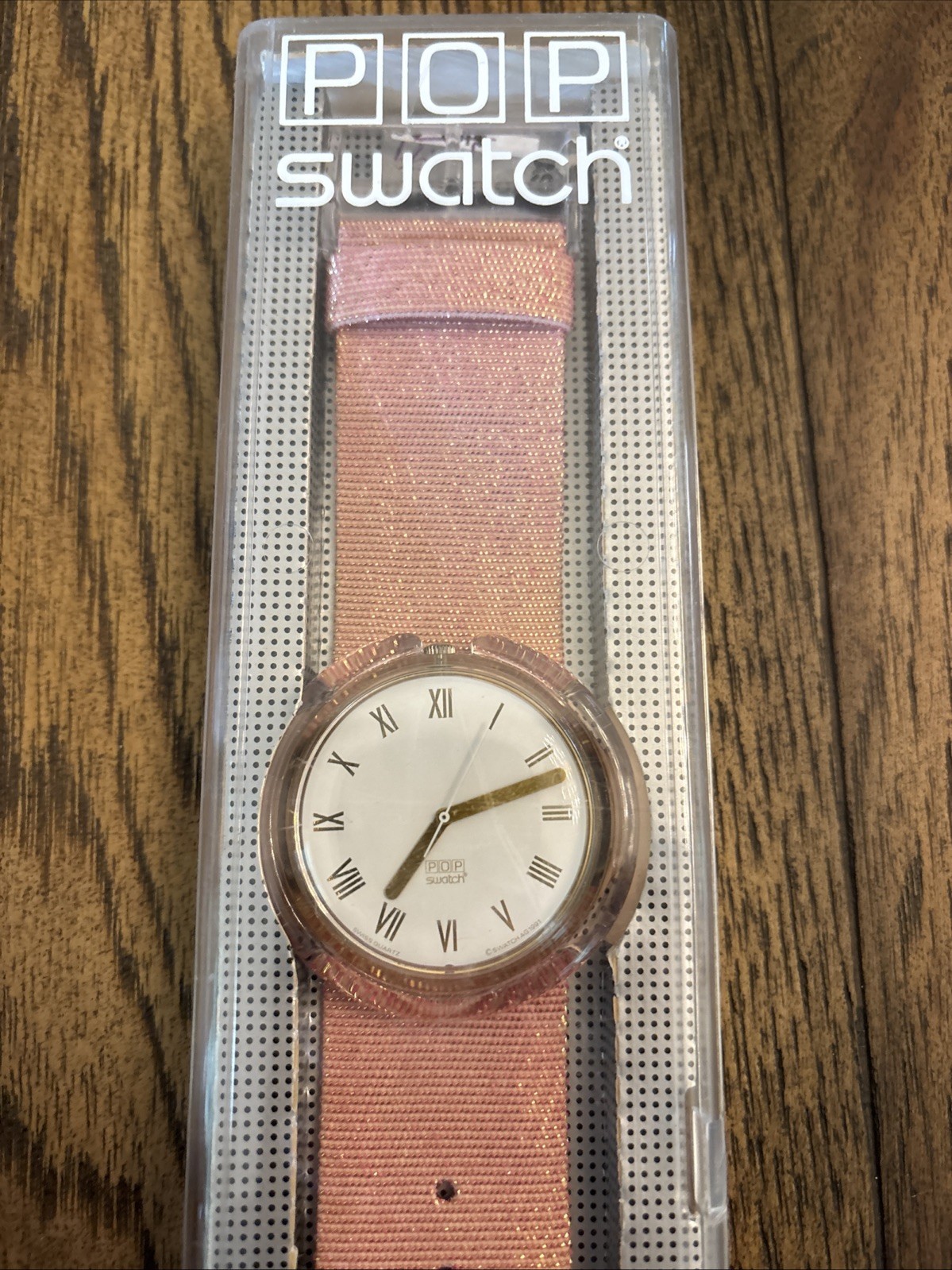 Vintage 1992 Pop Swatch “La Boite” PWK160 Analog Quartz Watch New In Box NOS