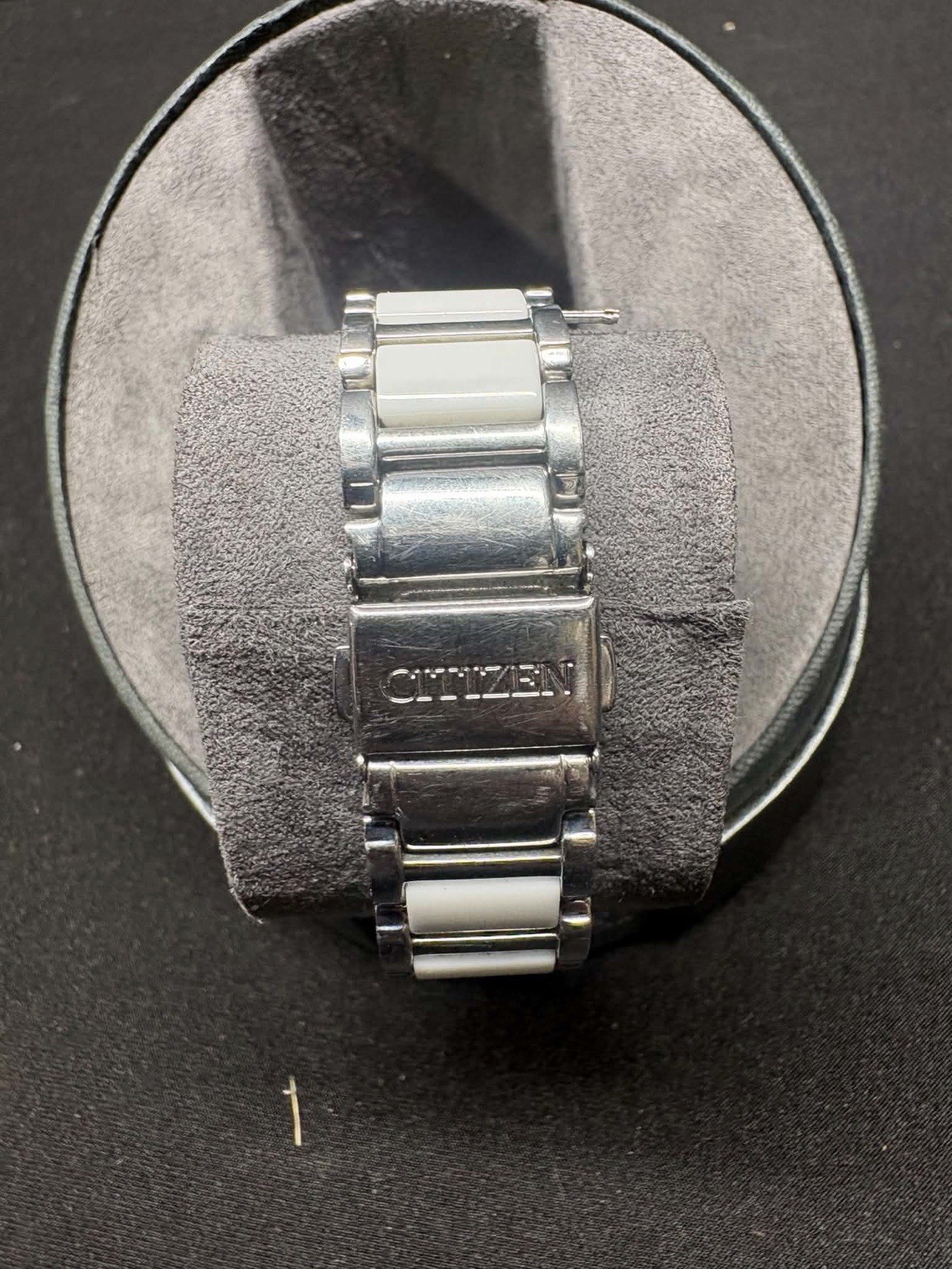 Citizen FB1230-50A Chandler Diamond Chronograph White Ceramic Band Women’s Watch