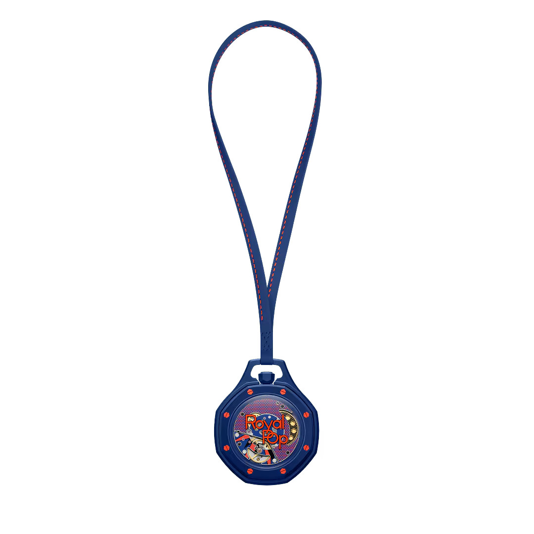 Swatch x Audemars Piguet Royal Pop Orenji Hachi Navy watch SSX03L103N NEW