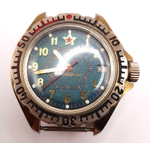 LEGENDARY RUSSIAN VINTAGE MENS WATCH VOSTOK KOMANDIRSKIYe MECHANICAL WORKING RAR