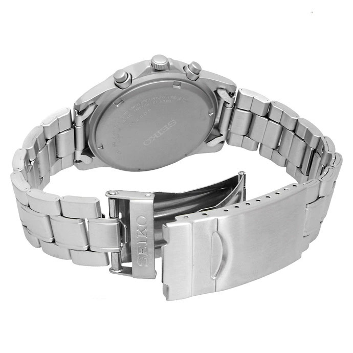 SEIKO Chronograph SND379P1 Blue Silver Men’s Watch New w/Box JP