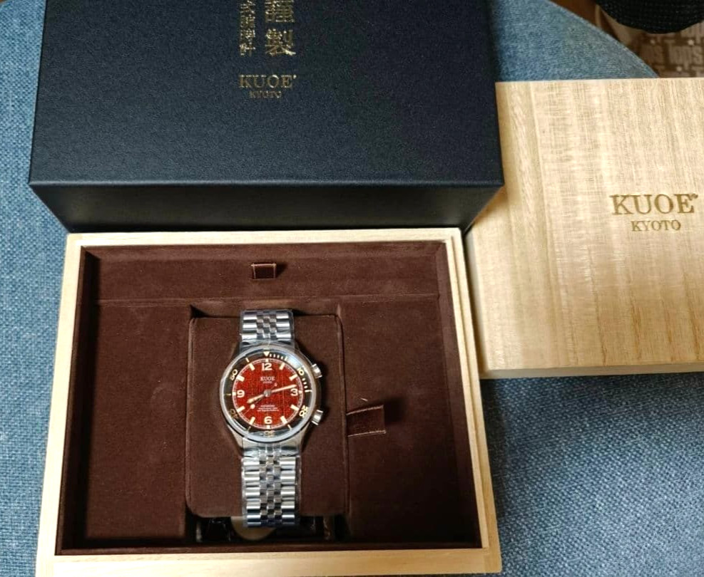 Kuoe Sombrero 90-011 Urushi Red Hake Limited 200 Men’s Watch Automatic 38mm New