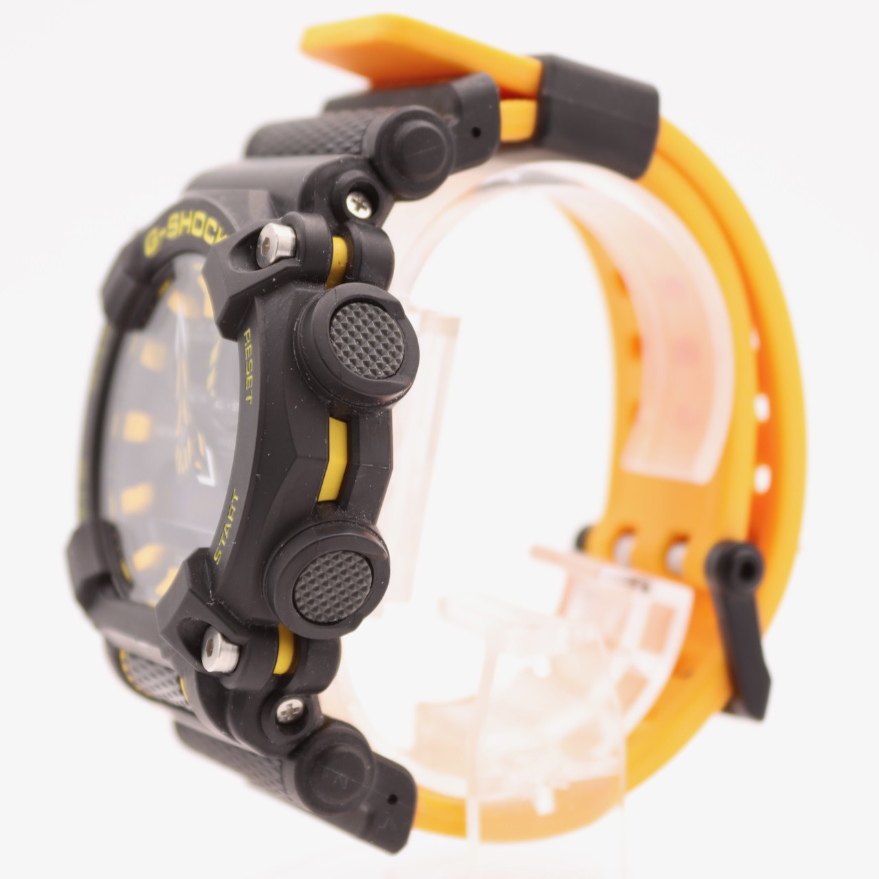 46.5mm Casio GA-900A G-Shock Yellow & Black Men’s Anidigi Wristwatch Japan Steel