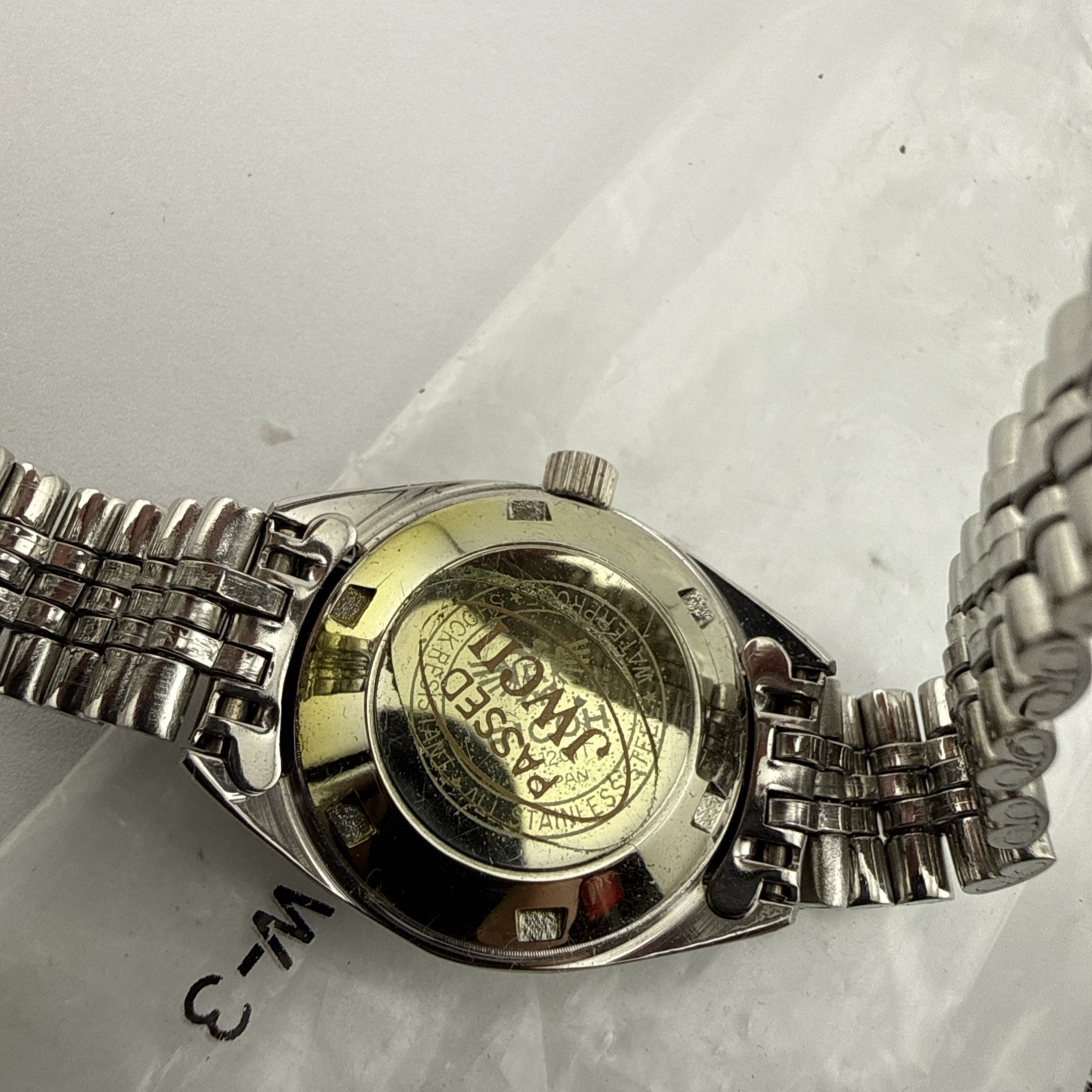 VINTAGE RICOH AUTOMATIC 21J SILVER TONE LADY’S DATE WATCH – NOS New Old Stock