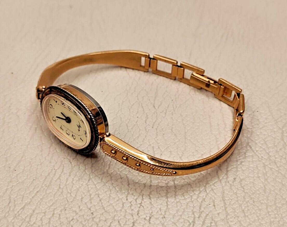 Vintage Small LUCH Women’s Gold plated USSR Watch Mechanical