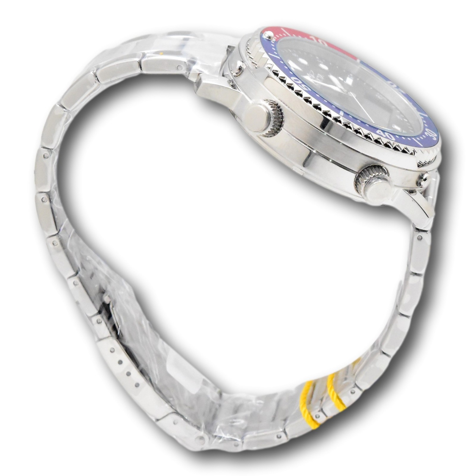 Invicta Pro Diver 46.5mm Men’s Pepsi Bezel Ana-Digi Dual Time Watch 48371