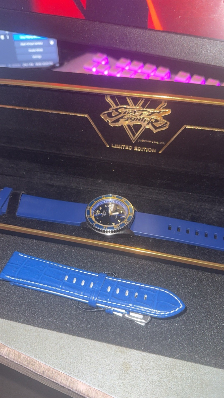 Seiko 5 Sportsx Street Fighter SRPF17K1 SRPF17 Chun-Li Automatic Limited Edition