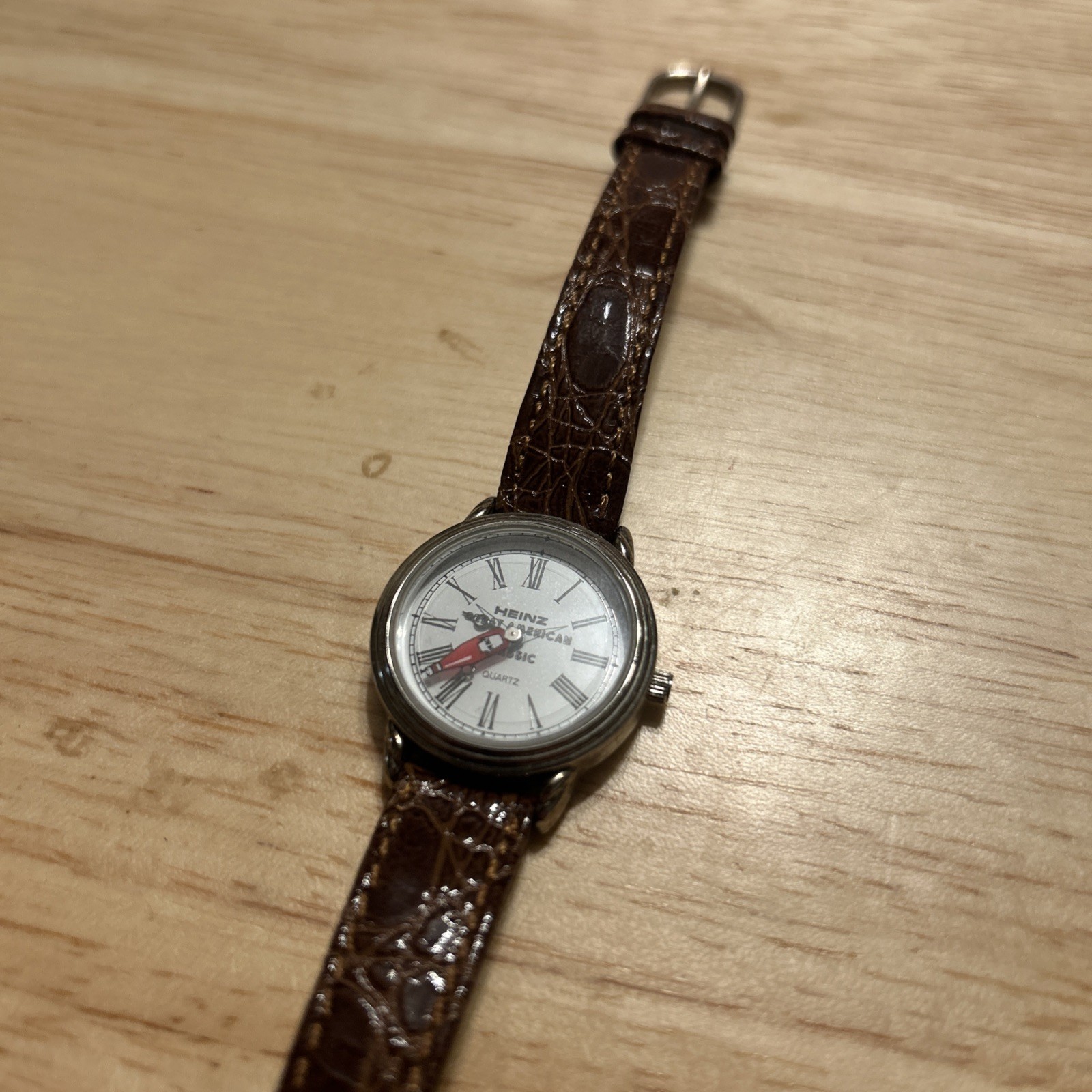 VNTG Watch Heinz Ketchup Bottle Second hand Quartz White Dial American Runs
