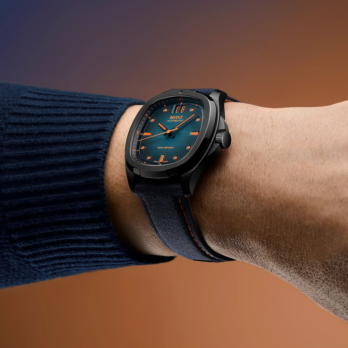 *BRAND NEW* Mido Multifort TV Big Date Blue Gradient Men’s Watch M0495263704100