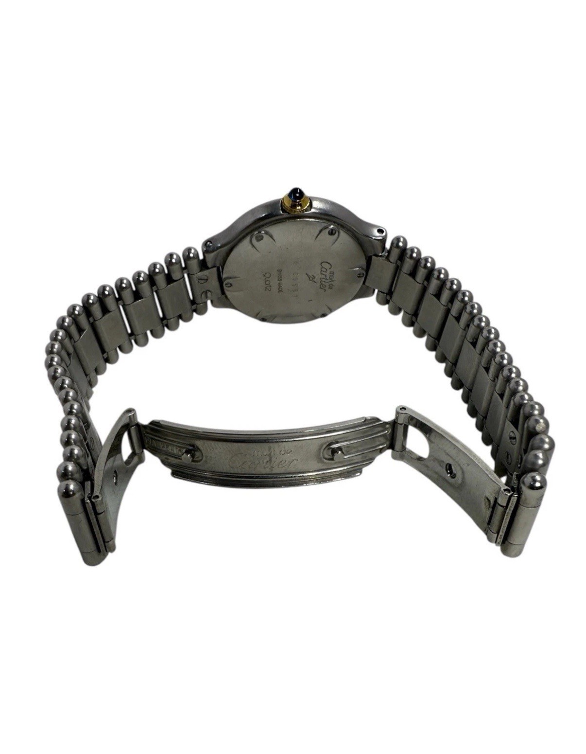 Cartier Must De Cartier 21Ladies 28mm Two Tone WatchBullet Bracelet