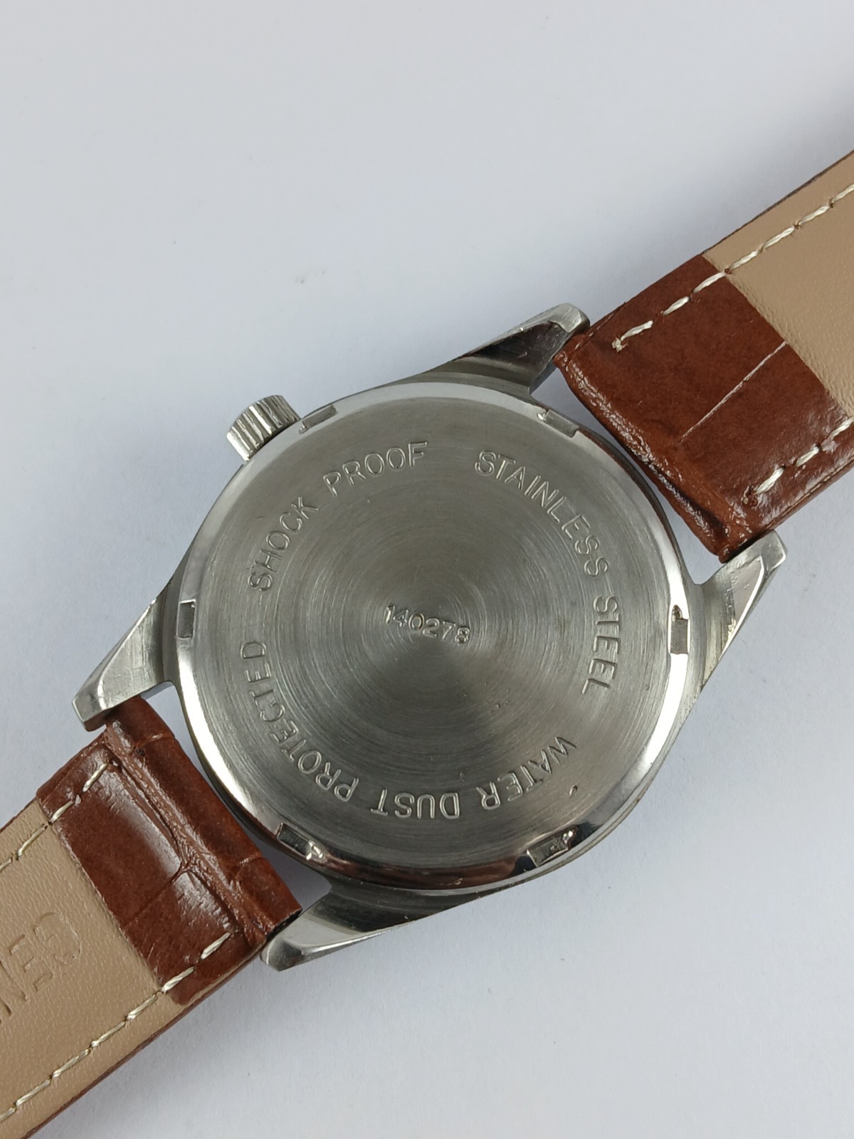 HMT Janata Vintage Mechanical Wrist Watch Green Dial Para Shock 17 Jewels India