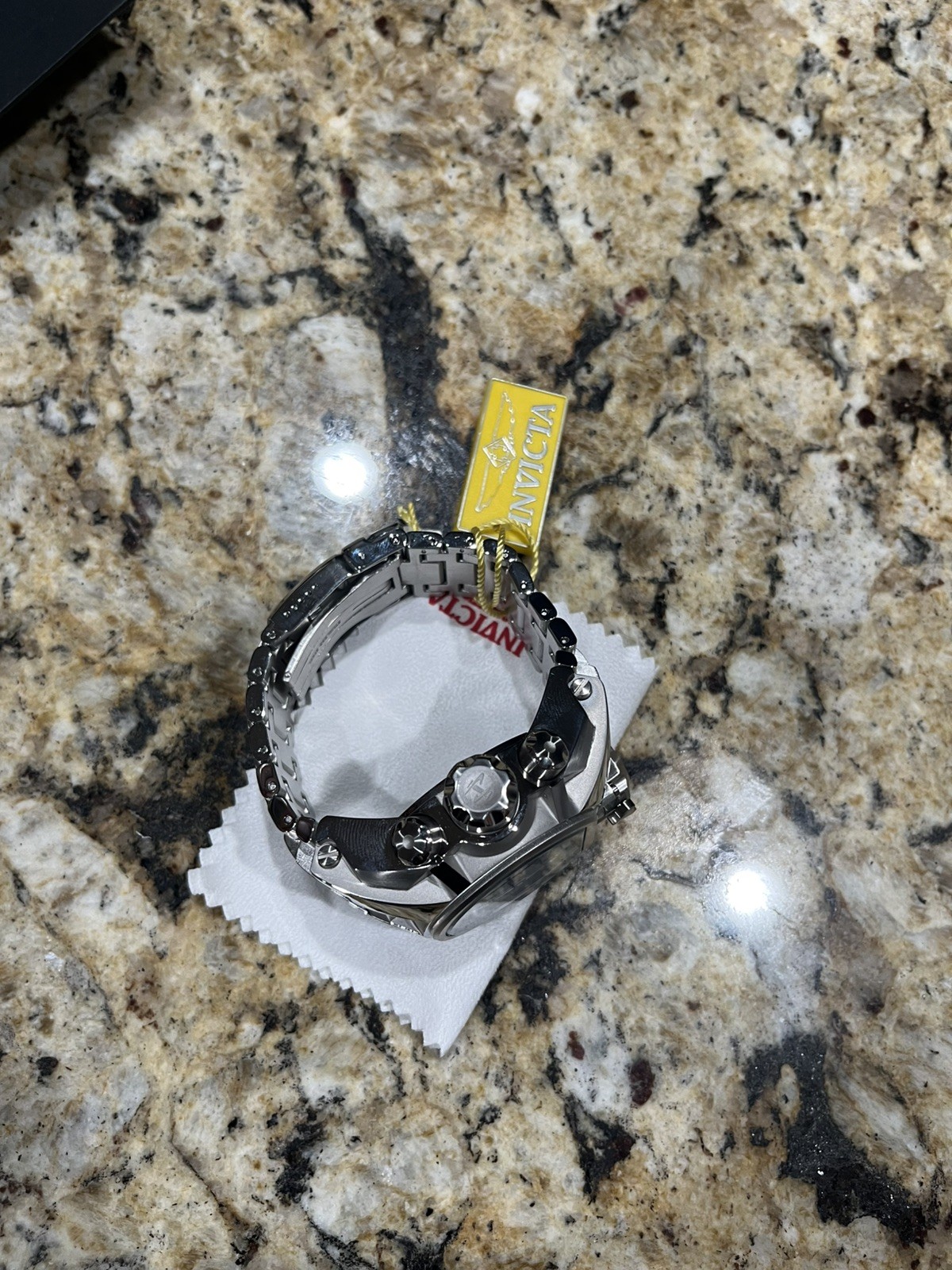 Invicta Reserve 52mm Bolt Zeus Magnum Swiss Z60/515 Dual Quartz Meteorite #28408