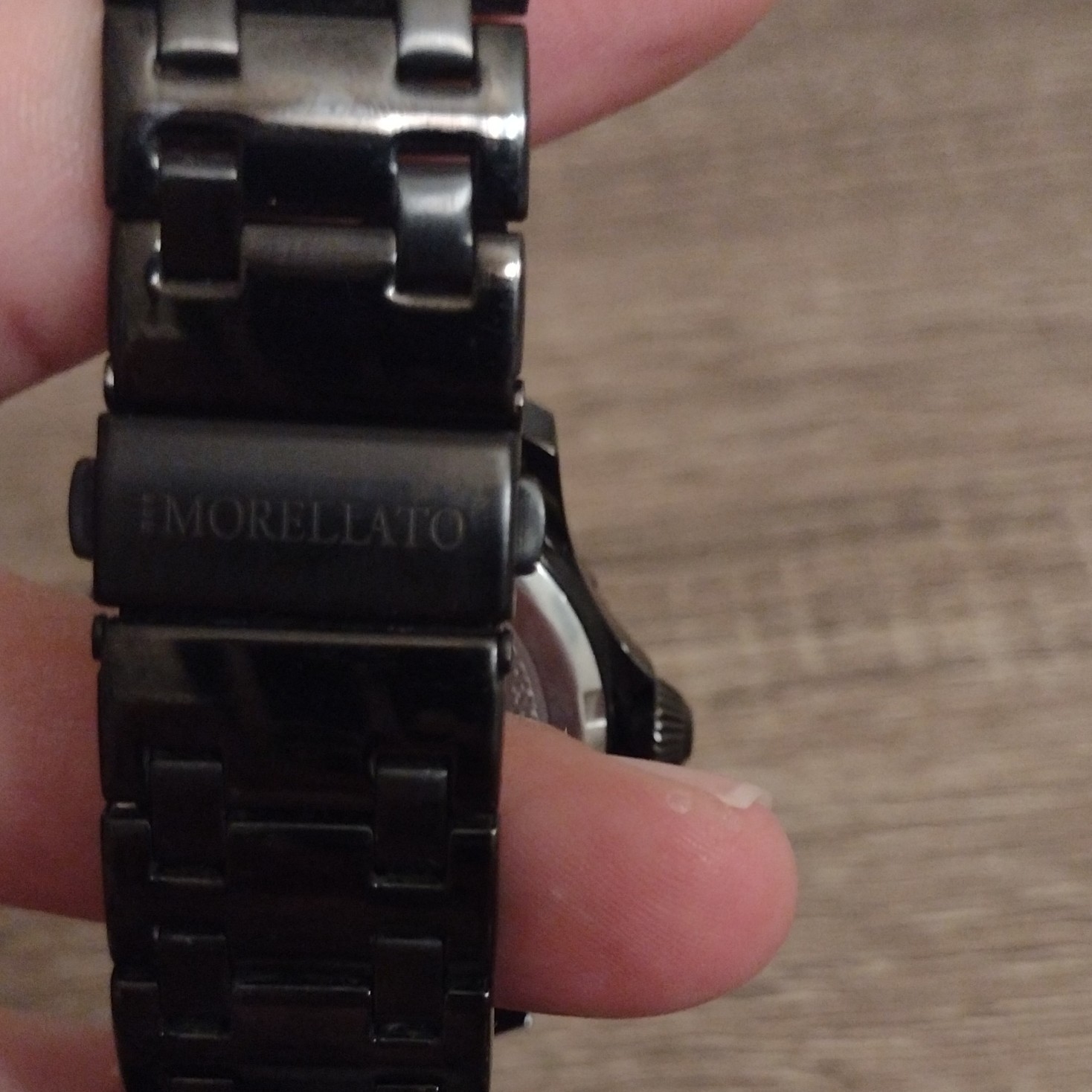Morellato Men’s Quartz Day/Date 24-Hour Black SS Bracelet White Dial 44mm
