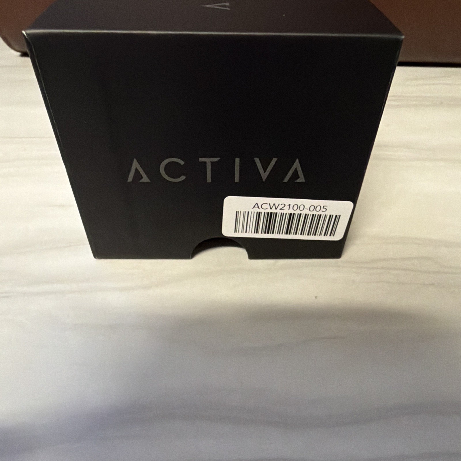 Activa ACW2100-005 Quartz 44mm Clear Case Black Rubber Strap 50m Alarm Date