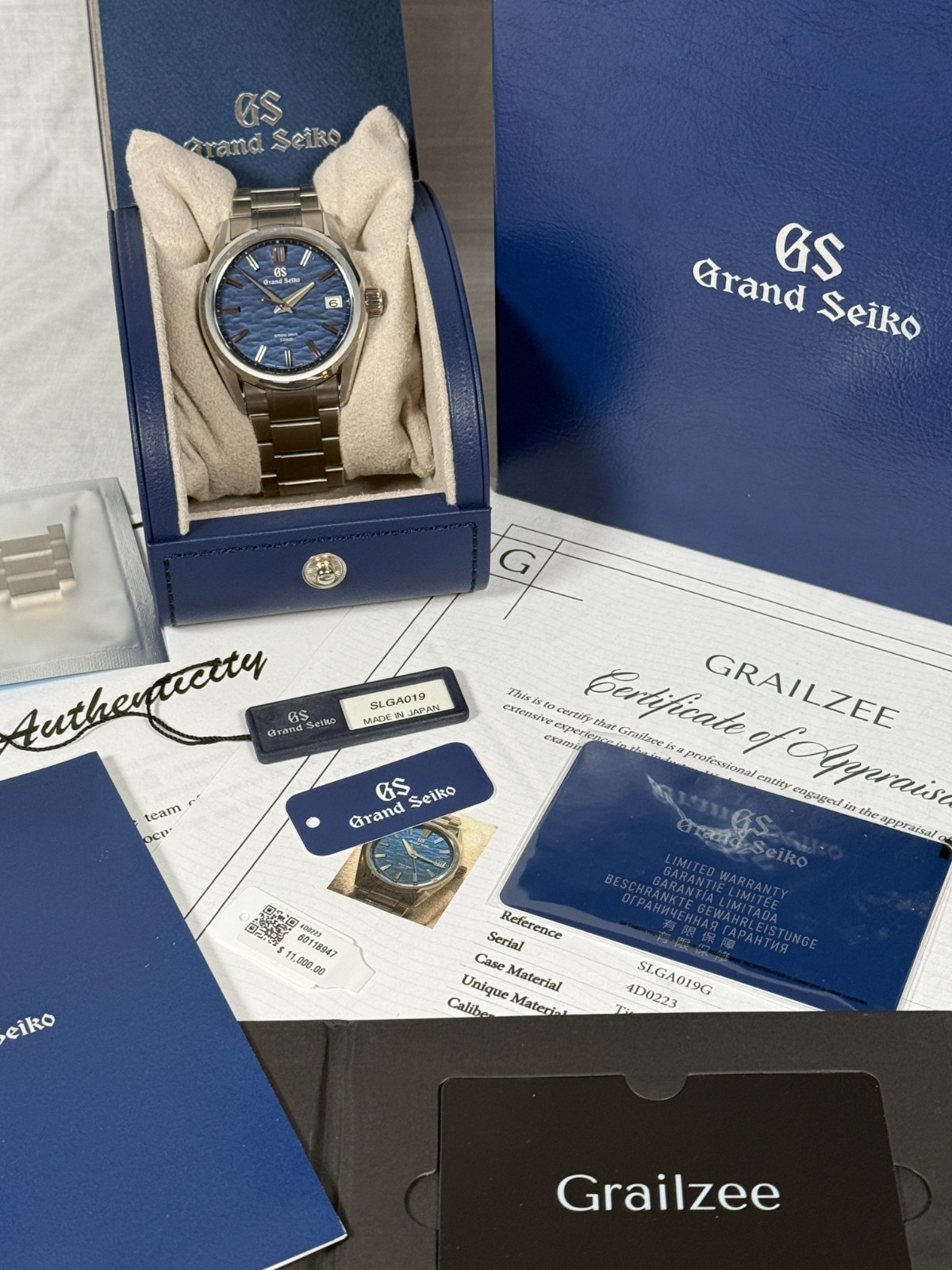 2025 Grand Seiko Evolution 9 “Lake Suwa” Spring Drive Titanium Blue Dial 40MM
